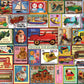 White Mountain 1000 Piece Jigsaw Puzzle, Vintage Toy Stamps