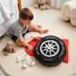 Ryttir 15.7 Inch Big Creative 3D Simulation Wheel Plush Pillow,Soft Car Tire Pillow Wheel Toy Outdoor Cushions for Car Owners,Cuddle Companion for Age