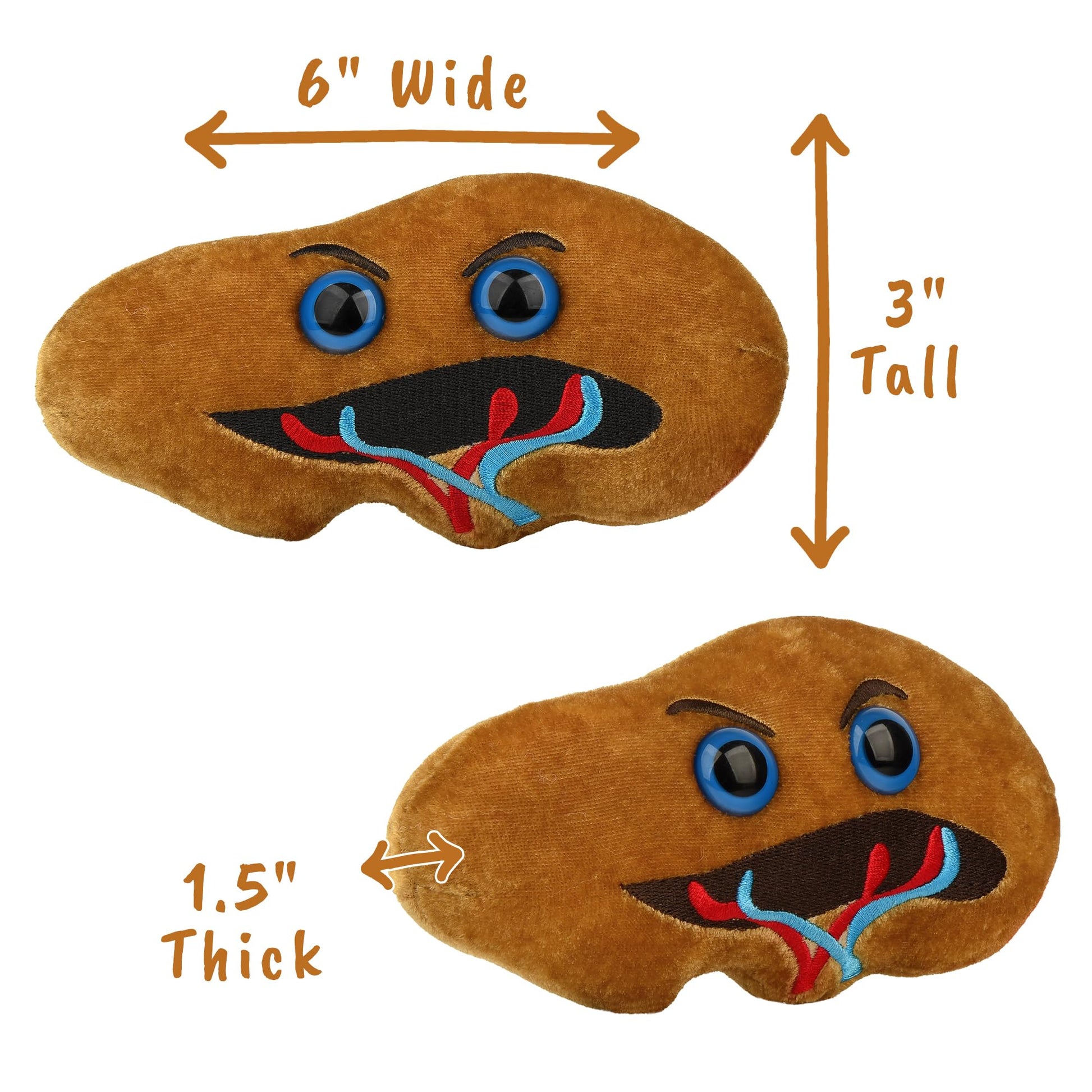GIANT MICROBES Spleen Plush, Spleen Removal, Surgery Recovery Gifts, Lymphatic System, Get Well Gifts, Organ Plushies, Splenectomy Recovery
