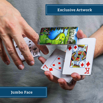 Boardwalk Puzzles Premium Featherlight Unique Playing Cards, Fun Themed Deck for Home and Travel | Golf