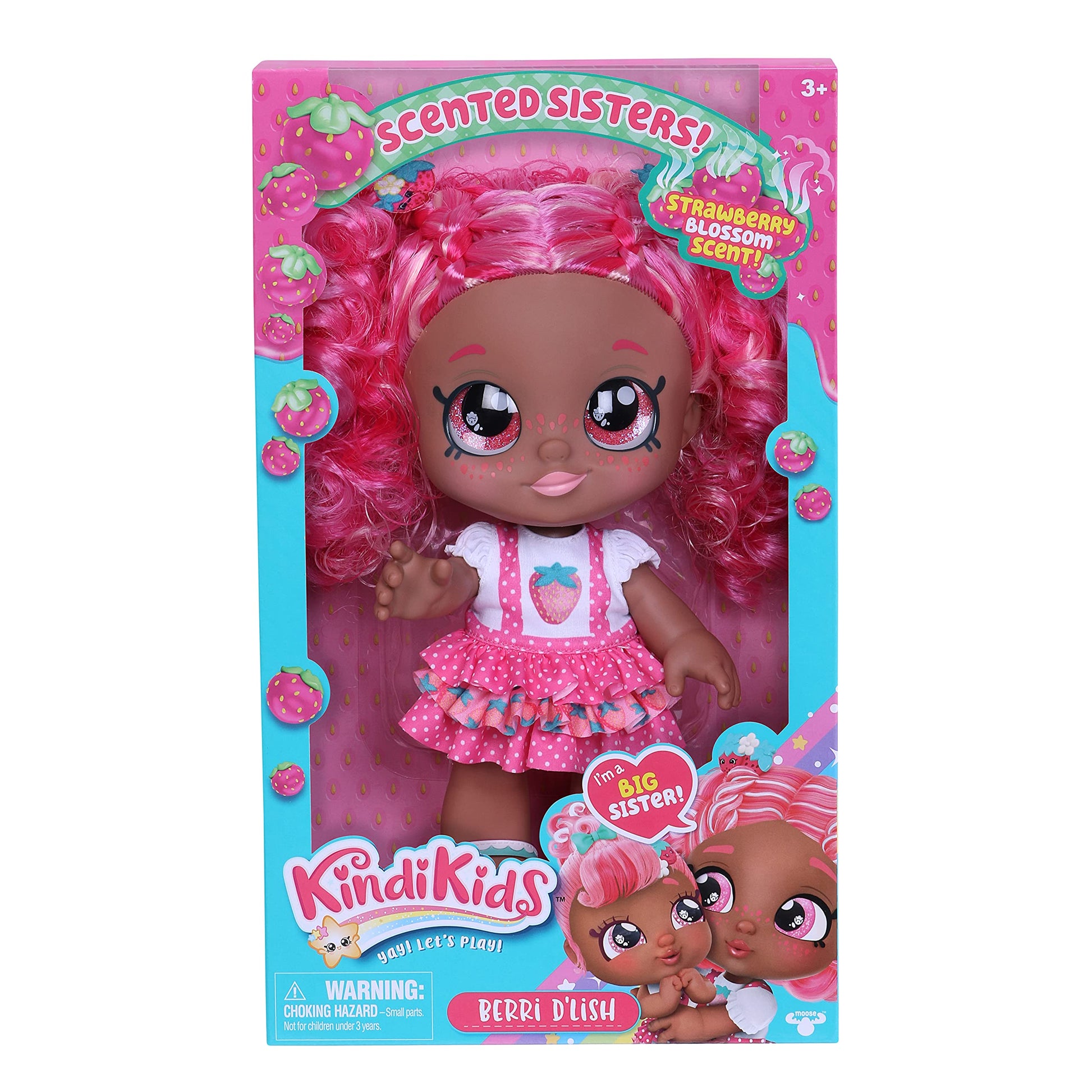 Kindi Kids Scented Sisters - Pre-School 10" Play Doll -Berri D'Lish