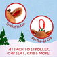 KIDS PREFERRED Rudolph The Red-Nosed Reindeer On The Go Teether Developmental Activity Toy, 12 inches , Brown