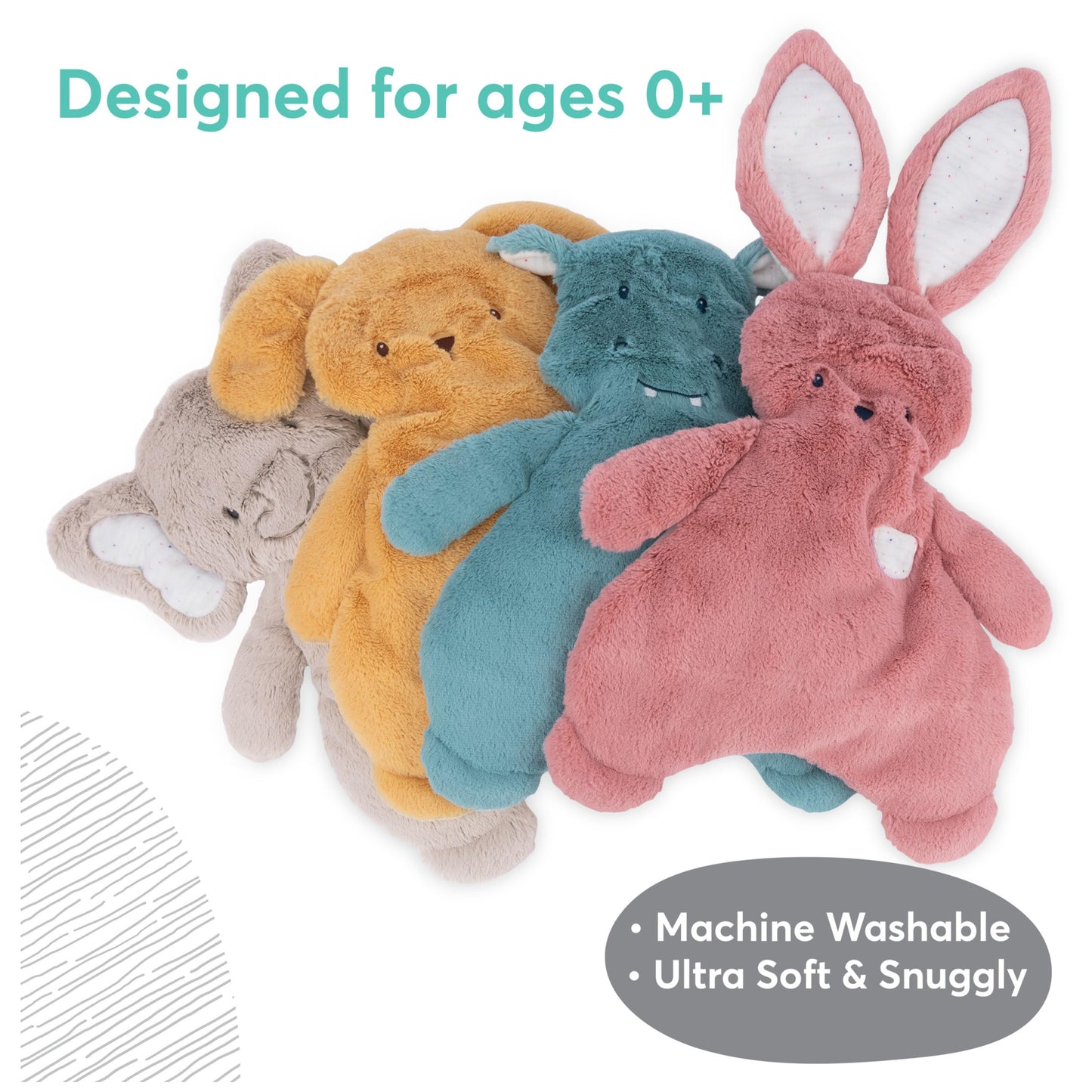 GUND Baby Oh So Snuggly Bunny 14-Inch Plush Lovey Blanket for Ages 0+