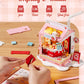 Robotime DIY Miniature House Kit, 1:28 Scale Tea Shop Scale Diorama Dollhouse with LED Lights, 3D Wooden Puzzle for Adults, Creative Crafts & Unique