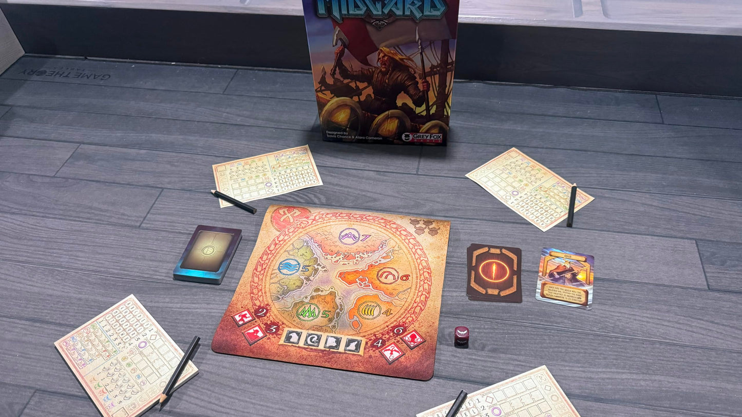Grey Fox Games Reavers of Midgard Card Game | 2-6 Players | Viking themed Card Game | 30 Minutes
