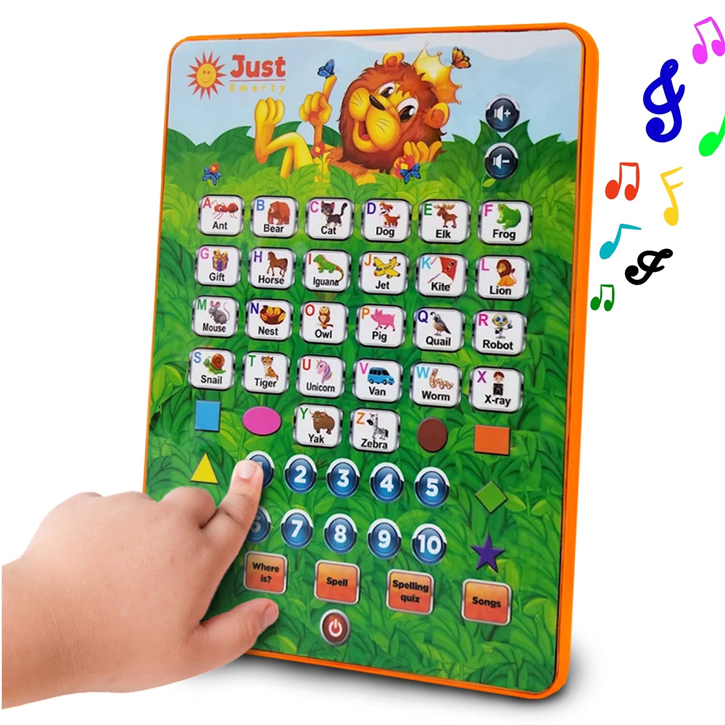 Just Smarty Alphabet Tablet for Kids Age 3 4 5 Year Old Boys & Girls