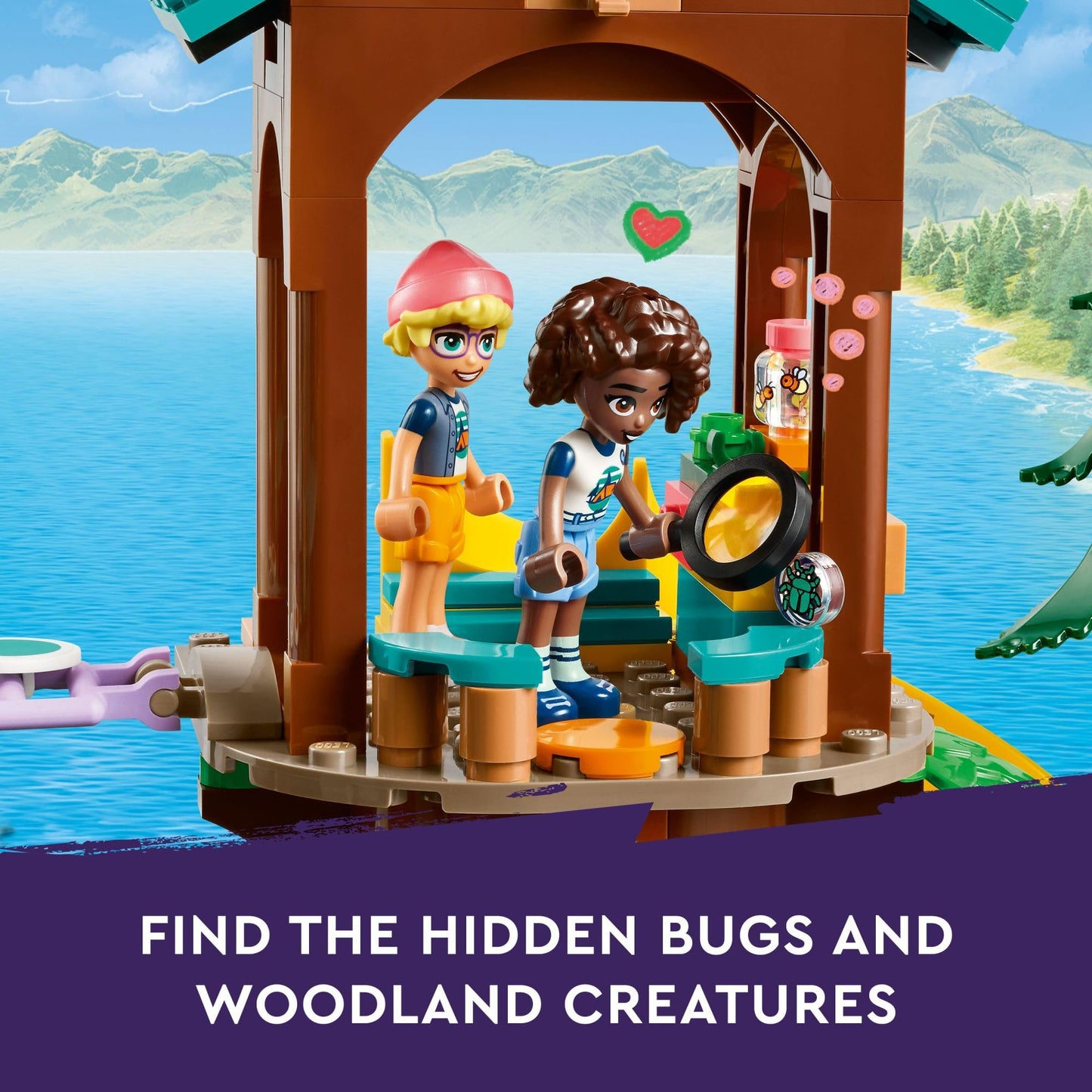 LEGO Friends Adventure Camp Tree House Building Toy - Pretend Play Toy Figures & Playsets for Girls & Boys, Ages 8+ Years - with 5 Mini Dolls & 5