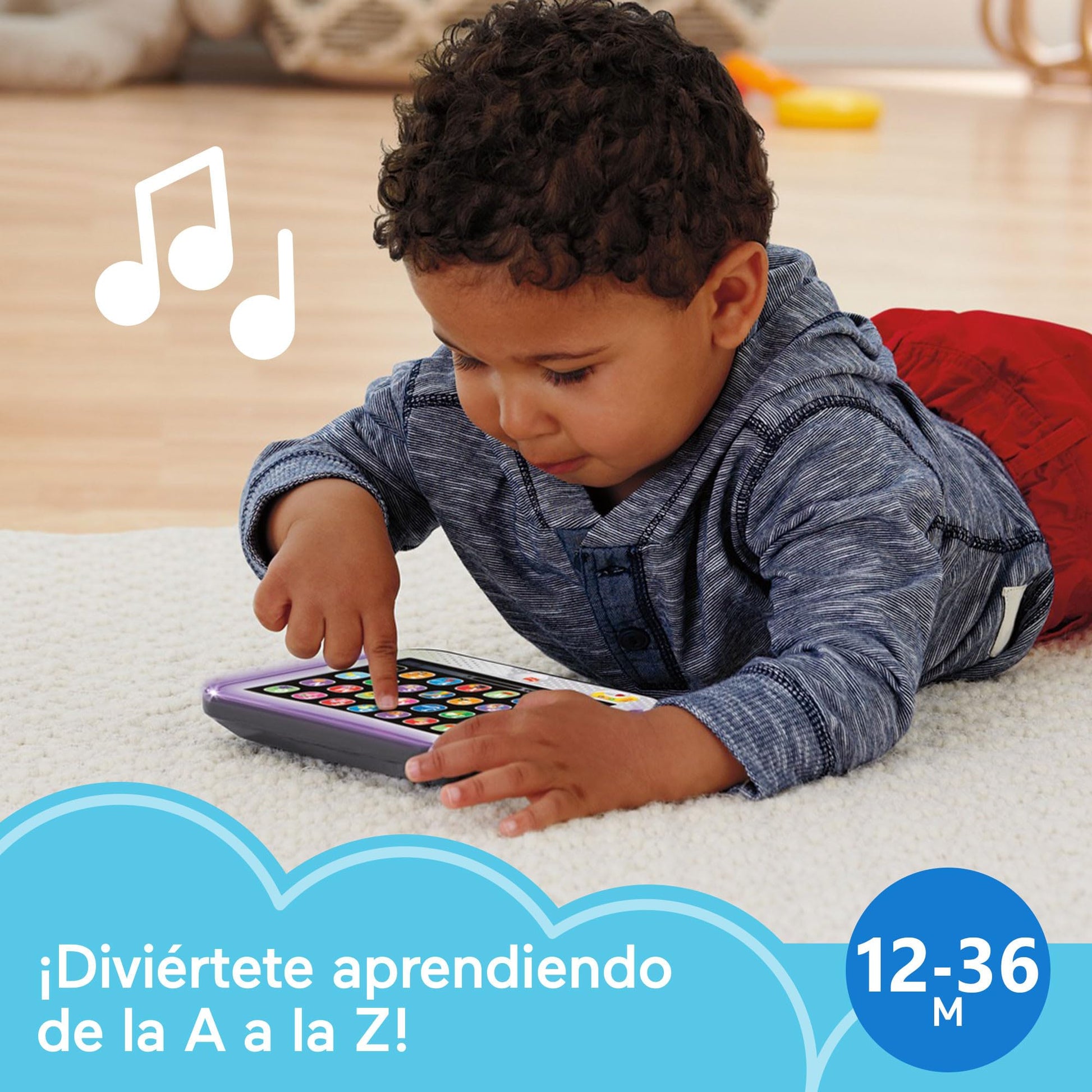 Fisher-Price My First Tablet, Electronic Baby Toy, 1 Year and Older (Mattel CDG61)