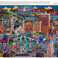 Buffalo Games - Eric Dowdle Football Town - 1000 Piece Puzzle for Adults