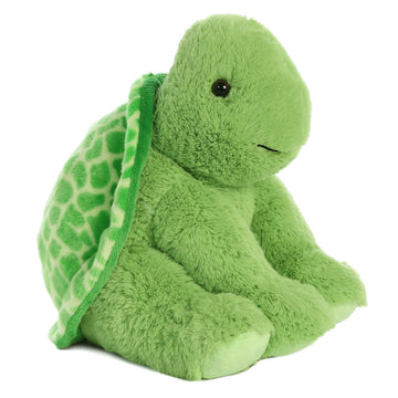 Aurora® Cuddly Turtle Stuffed Animal - Cozy Comfort - Endless Snuggles - Green 14 Inches