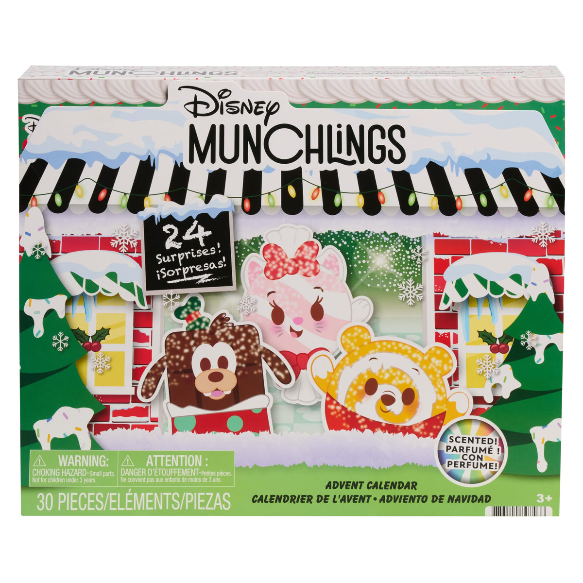 Disney Munchlings Advent Calendar with Color Change and Scented Figures, 31-pieces