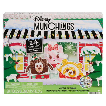 Disney Munchlings Advent Calendar with Color Change and Scented Figures, 31-pieces