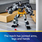 LEGO DC Batman: Batman Mech Armor Super Hero Toy, Collectible Robot Action Figure and Minifigure Included, Creative Super Hero Gift for Kids & Fans