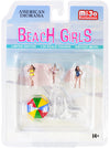 1 Beach Chaise and 1 Beach Umbrella for 1/64 Scale Models by American Diorama