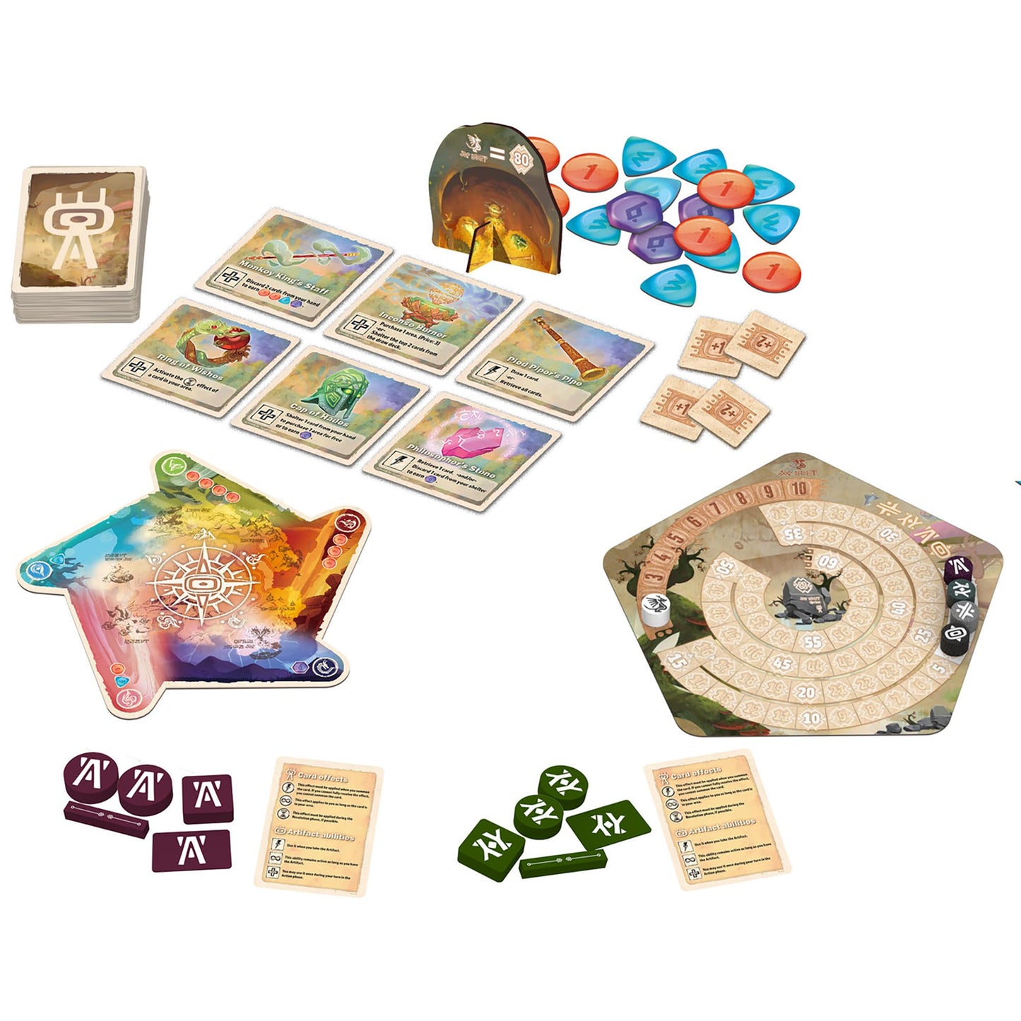Renegade Game Studios Vale of Eternity Artifacts Expansion: Drafting Strategy Card Game, 2-4 Players, Ages 14+