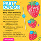 Big Dot of Happiness Berry Sweet Strawberry - Fruit Themed Birthday Party or Baby Shower Centerpiece Sticks - Table Toppers - Set of 15