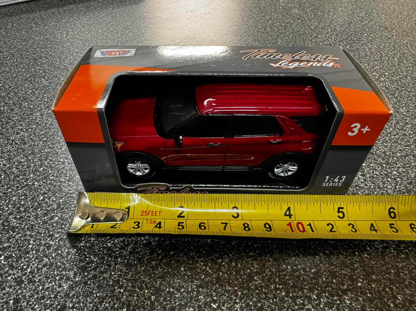 Motormax 2022 Ford Explorer Rapid Red 1/43 Small Size 4.5 inch Diecast Model 79703