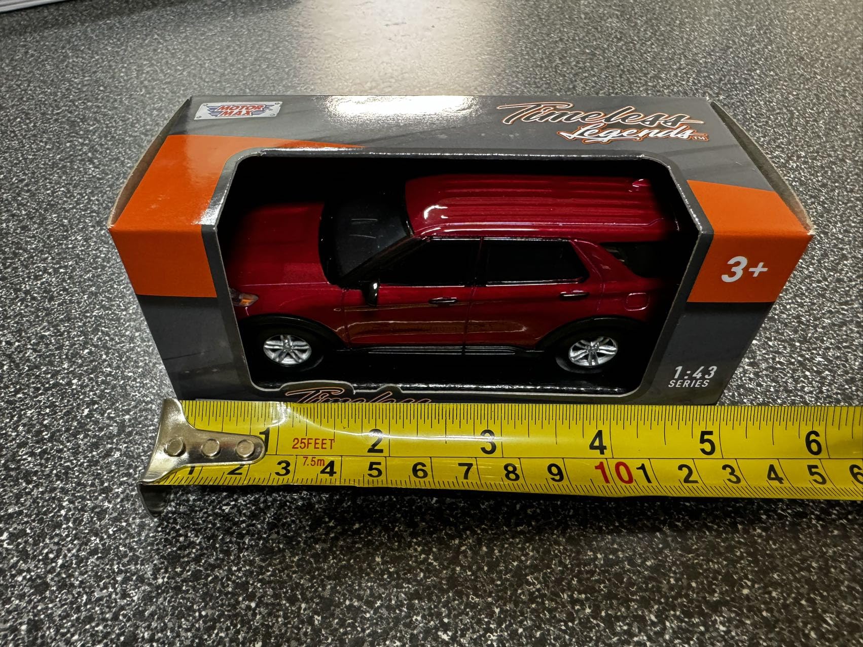 Motormax 2022 Ford Explorer Rapid Red 1/43 Small Size 4.5 inch Diecast Model 79703