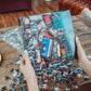 80s Cassette Music Hits 1000-Piece Jigsaw Puzzle, Brain Teaser for Kids and Adults | 28 x 20 Inches