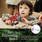 Pinwheel Crafts Robotic Dinosaur Arts & Crafts Science Kit for Kids Ages 6-12 - Wooden Dinosaur Toys with Paints - Ideal Gift for 6-Year-Old Boys