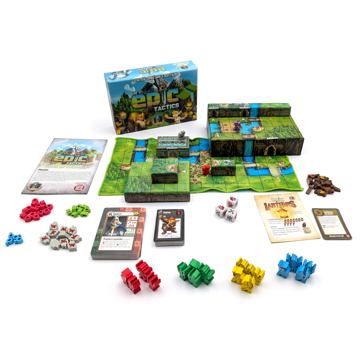 Tiny Epic Tactics Deluxe - Strategic Battle Royal Combat Board Game, 1-4 Players, Ages 14+, Modular 3D Terrain & Exclusive Content