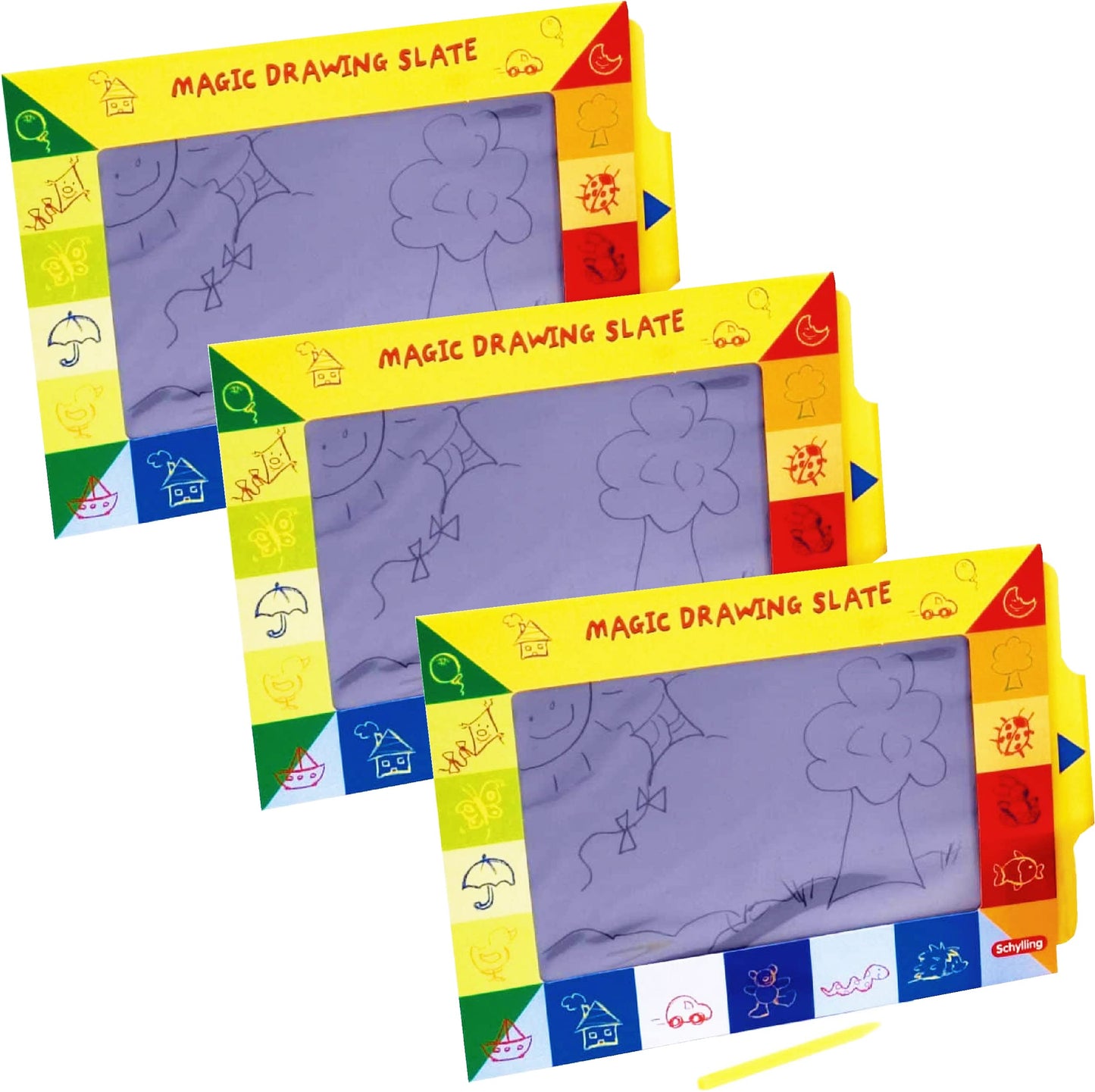 Schylling Magic Slate Drawing Pads Party Pack Bundle - 3 Pack