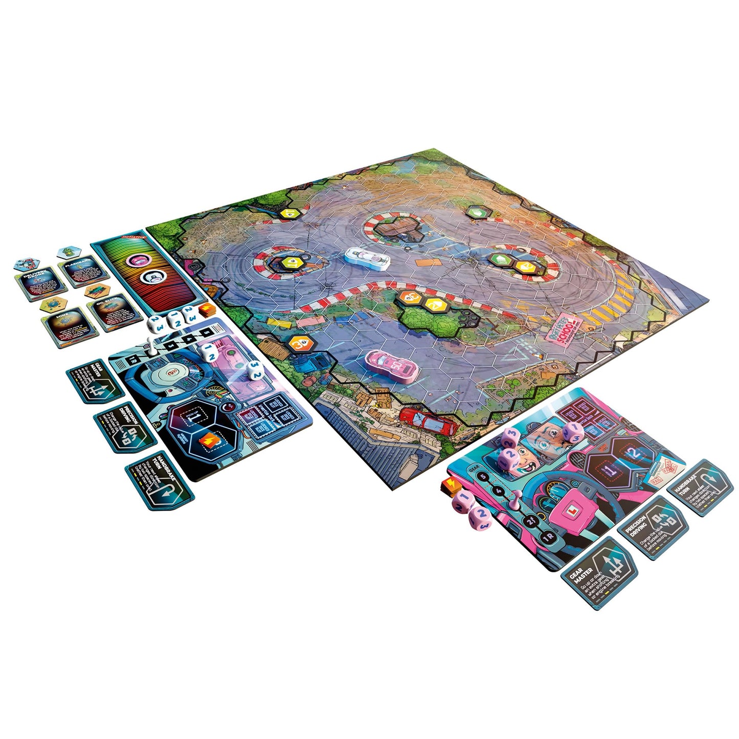 Rebellion Unplugged: Joyride: Next Gen - Car Combat Board Game, Standalone Head to Head, Battle On Racetracks, Double-Sided Map, Ages 12+, 2 Player