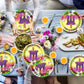 He is Risen Party Plates Supplies Tableware with Easter Jesus Paper Plates Napkins Cups Forks for Religion Christ Easter Party Decorations, Serves 24