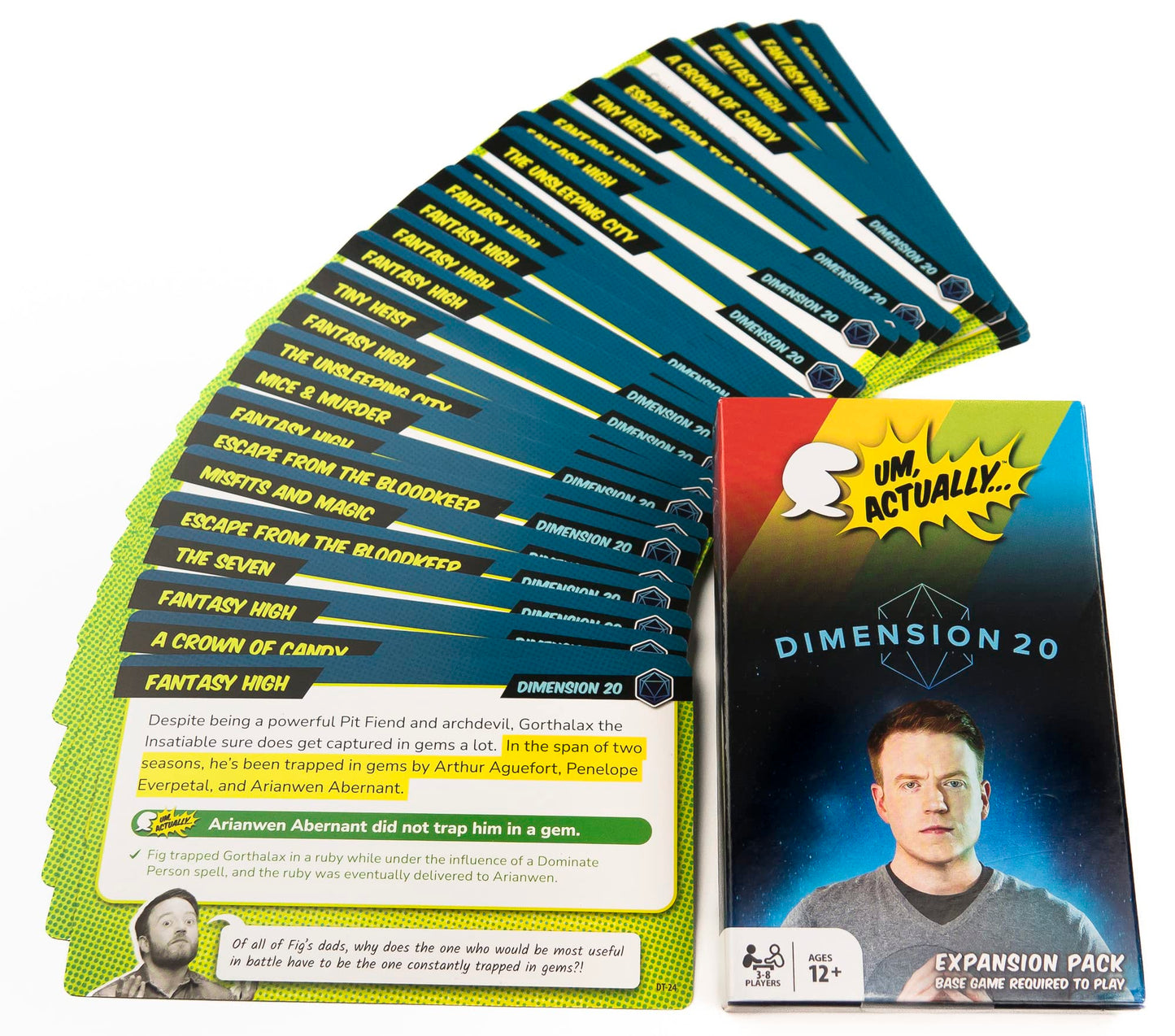 Um, Actually Dimension 20 Expansion Pack | Designed to be Added to The Um, Actually Trivia Game by Wiggles 3D