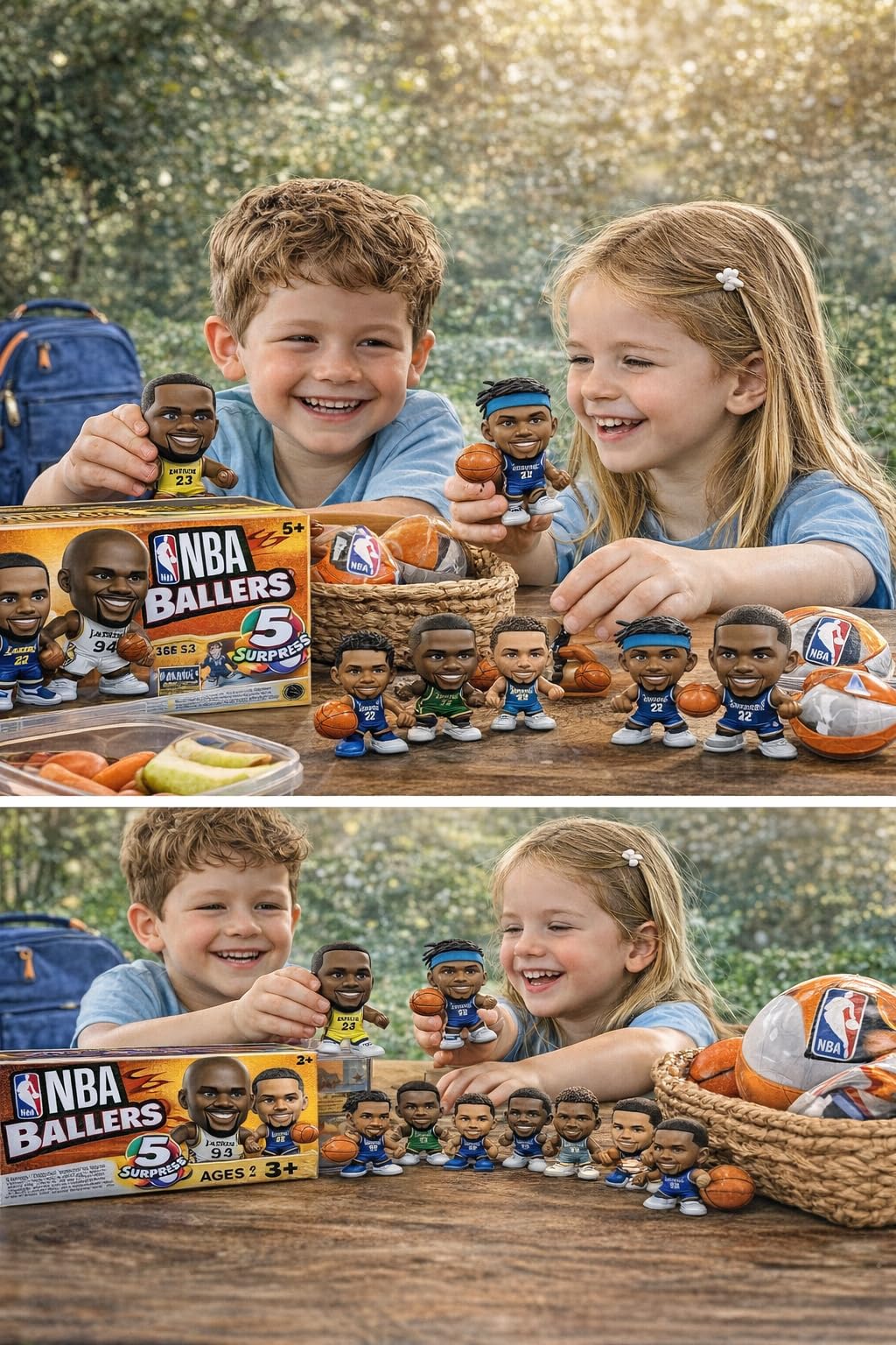 ZURU 5 Surprise NBA Ballers Series 2 Official NBA Collectible Figures & Accessories - Surprise Unboxing Basketball Sports Toy (4 Capsules)
