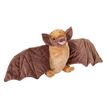 Wild Republic Brown Bat Plush, Stuffed Animal, Plush Toy, Gifts for Kids, Cuddlekins 12 Inches,Multi