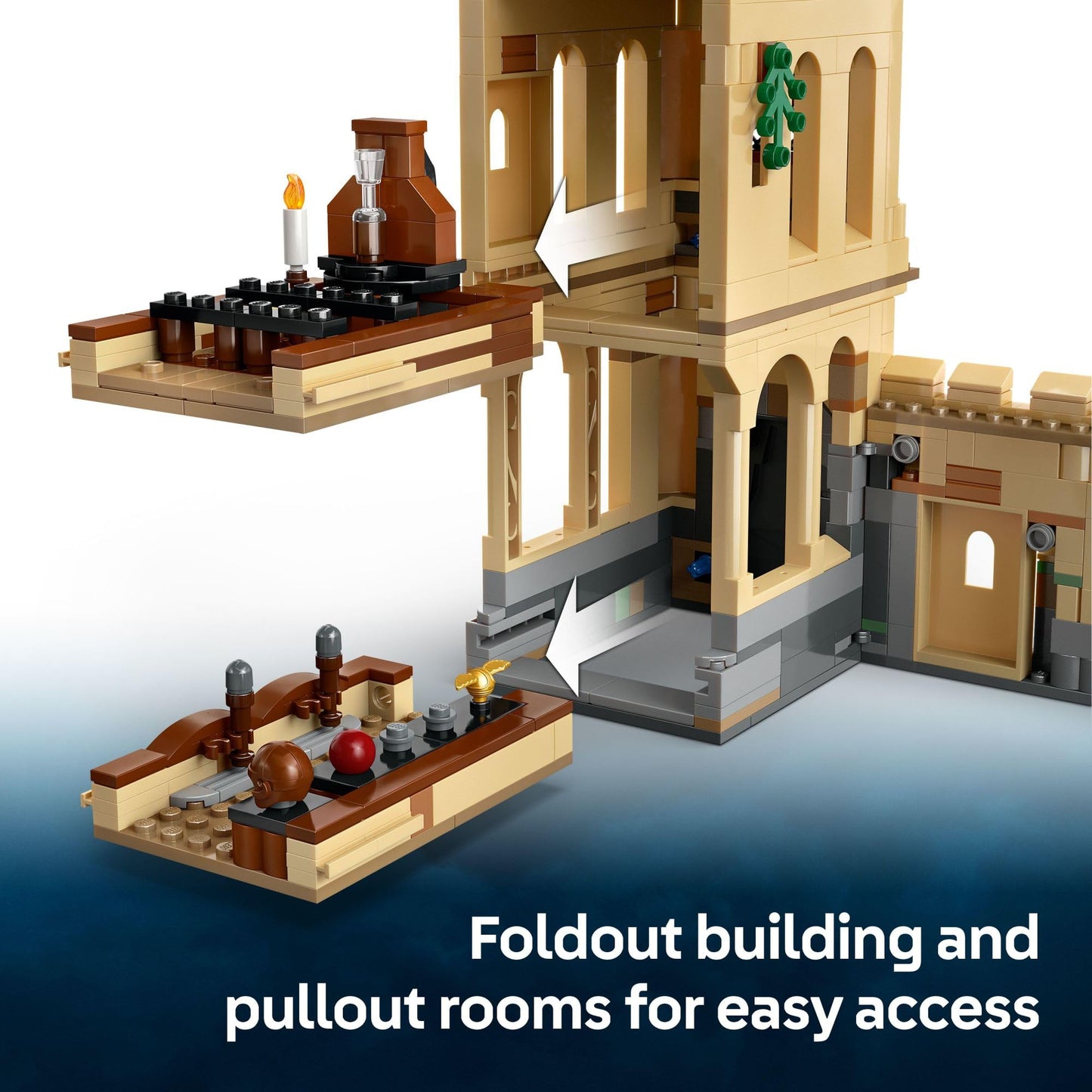 LEGO Harry Potter Hogwarts Castle: Flying Lessons Building Toy - Kids Wizard Toy for Boys and Girls, Harry Potter Fans, Ages 9+ - Gift Idea
