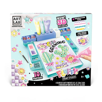 Canal Toys Art Lab Fluffy Paint Studio - 3D Painting Set for Kids: Create Puffy Artwork with Textured Paints & Tools, Fun DIY Arts & Crafts Kit
