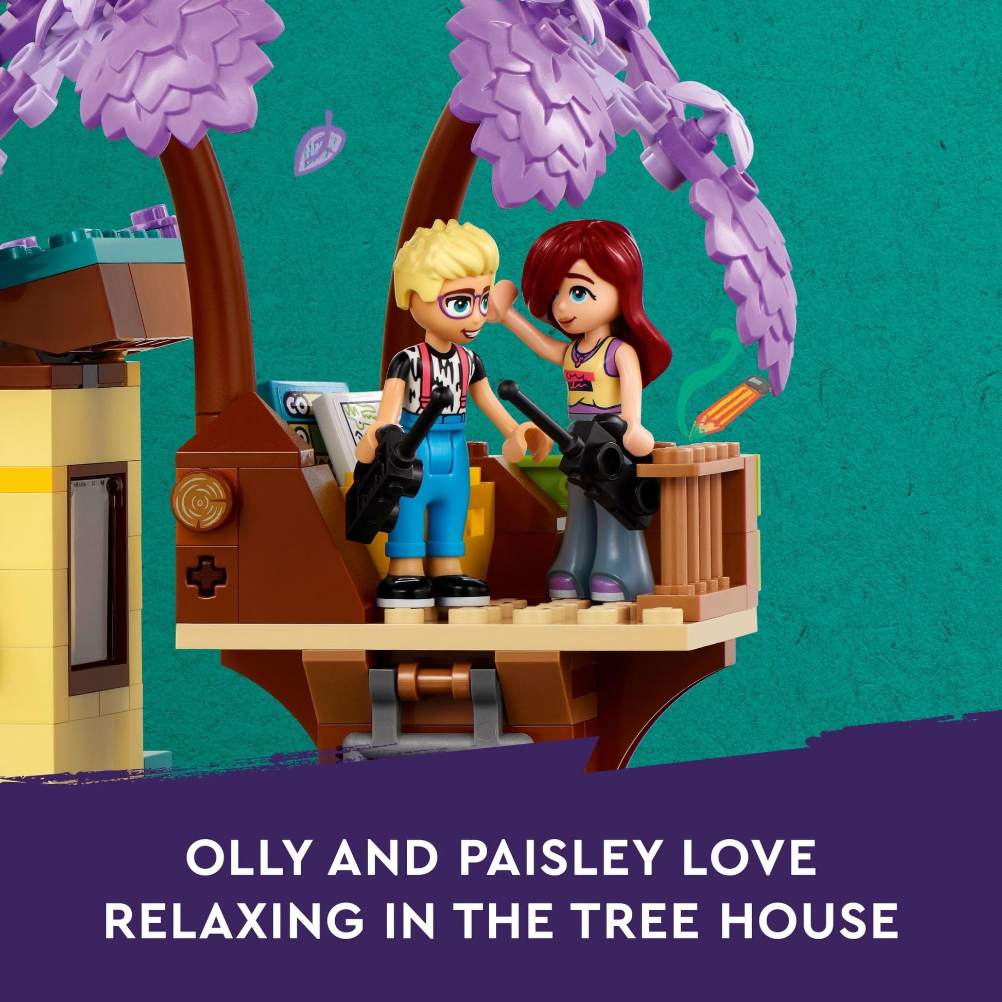 LEGO Friends Olly and Paisley's Family Houses Building Toys - Pretend Play Toy Figures & Playsets for Girls & Boys, Ages 7+ - Gift for Christmas -