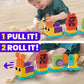 MEGA BLOKS Fisher-Price Toddler Building Blocks Toy Set, Move ‘n Groove Caterpillar Train with 24 Pieces, Ages 1+ Years