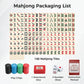 Aceshmir American Mahjong Tile Set, 166pcs Premium Mah Jong Tiles with Exquisite Storage Box, Include Instructions & Play-Chips, Mah Jongg Sets