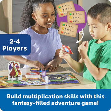 Learning Resources Wizards of Mathland - Multiplication Math Games for Kids, 2nd - 3rd Grade Classroom Board Game, Fun Educational Homeschool Games