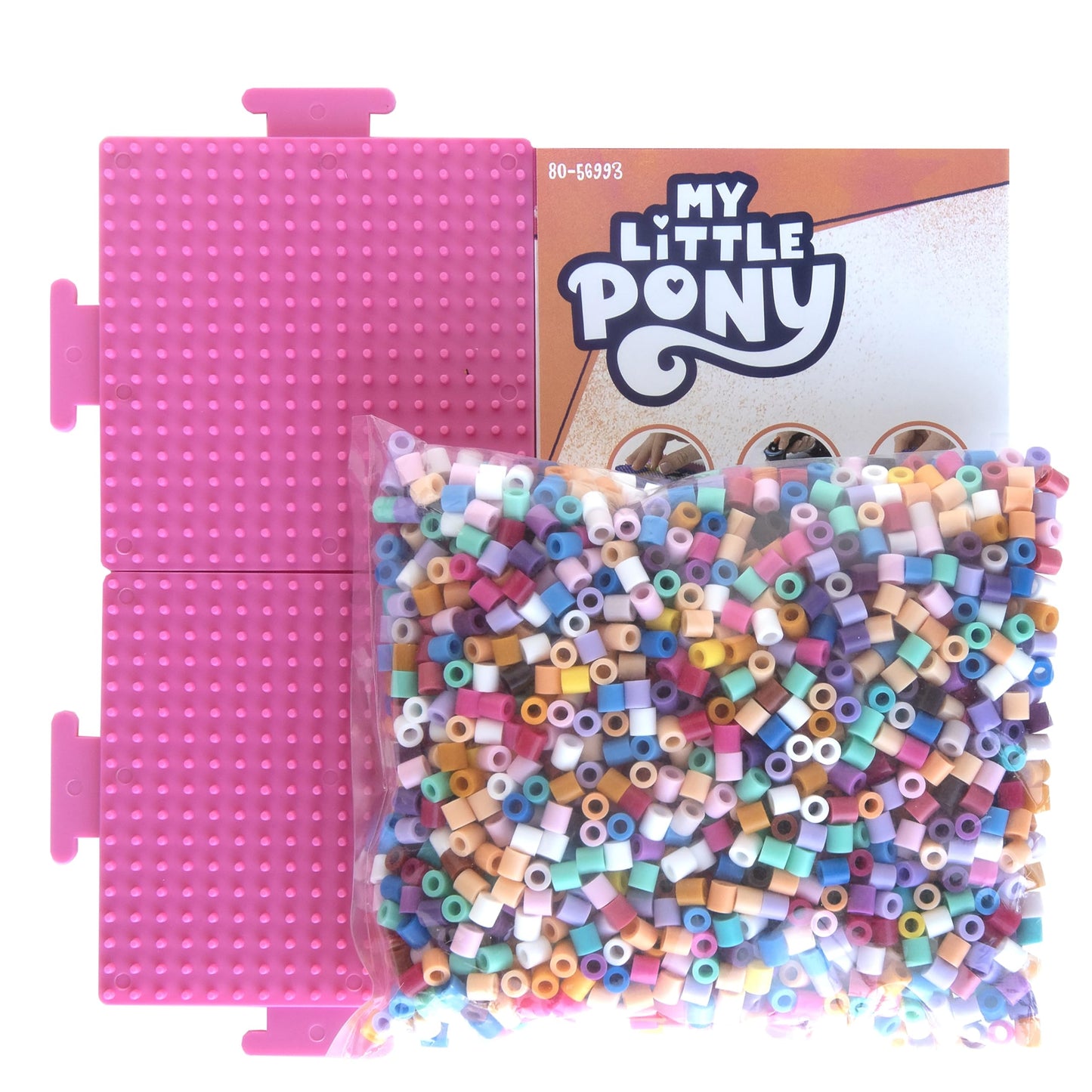 Perler 80-56993 My Little Pony Fused Bead Activity Kit with Pegboard and 5 Patterns, Multicolor, 2004 Pieces