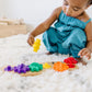 Melissa & Doug Rainbow Caterpillar Gear Toy with 6 Interchangeable Gears