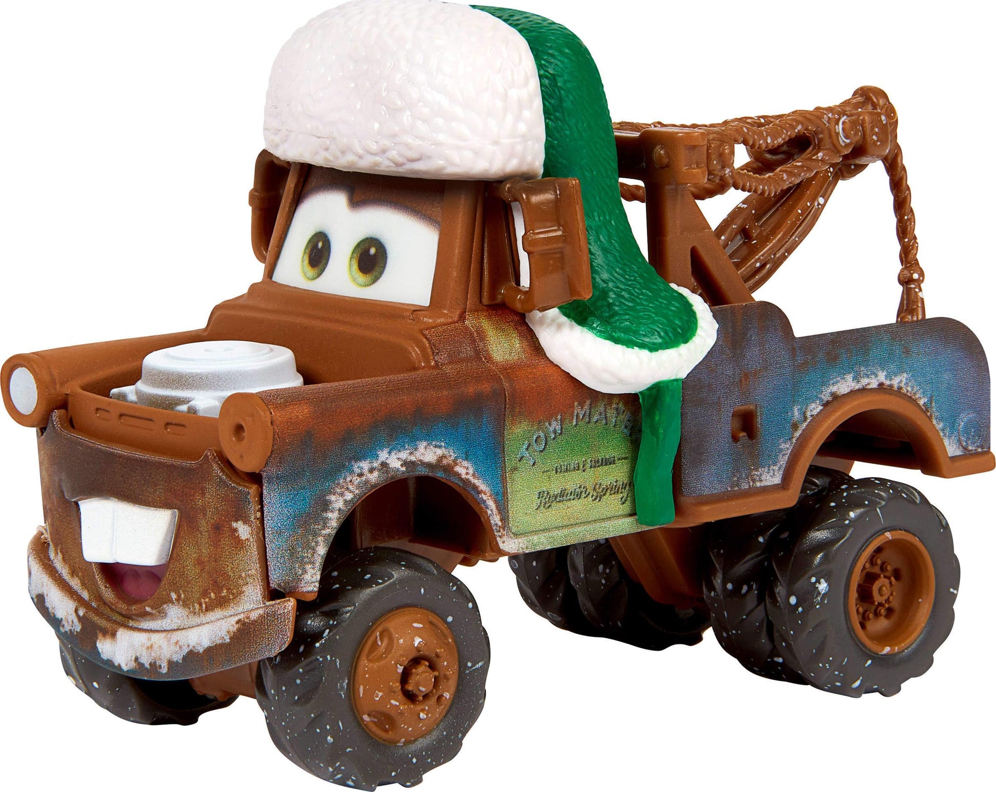 Mattel Disney and Pixar Cars Toy Multipack, Set of 5 Winter-Themed Vehicles Including a Holiday Hotshot Lightning McQueen & 2 Plastic Accessories