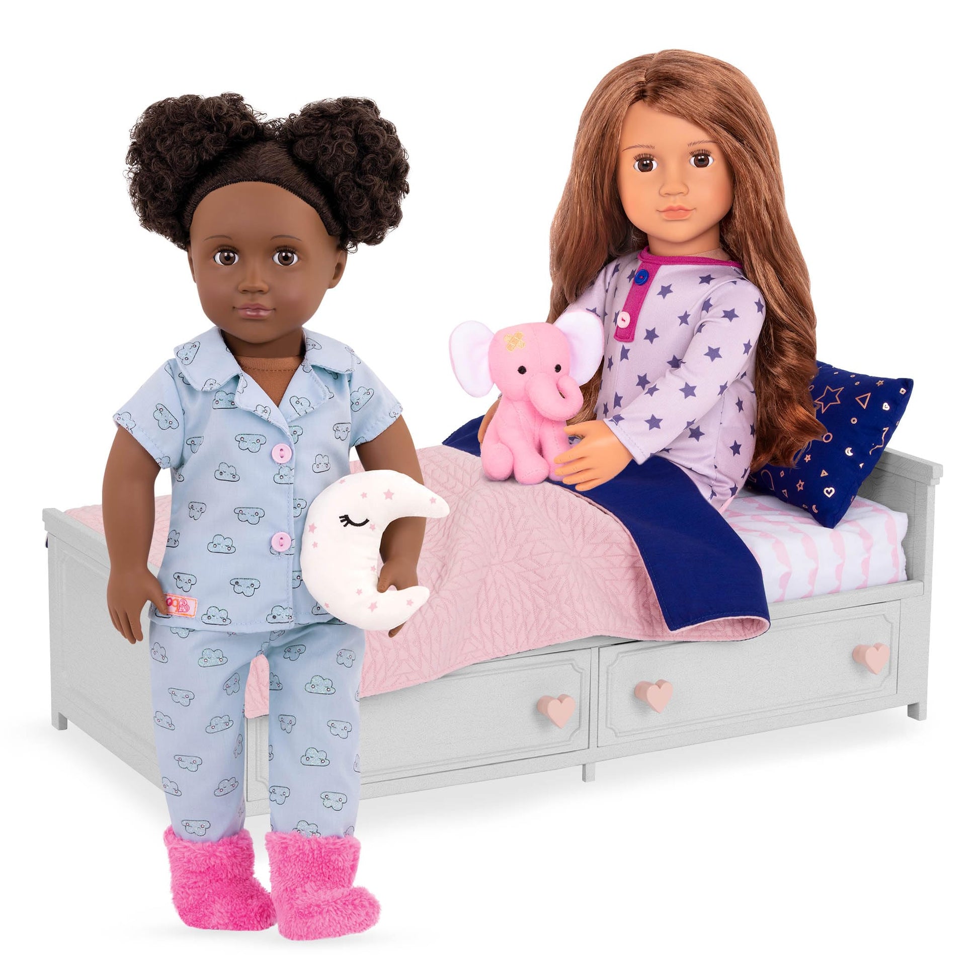 Our Generatioin BD37926Z Doll's Bed with Drawers - Bedroom Play Kit Accessories for Dolls Toy House - Children from 3 Years - 45462 HCM Kinzel