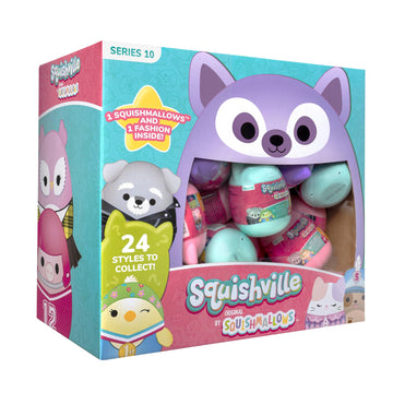 Squishmallows Squishville Series 10 Mini Mystery Plush (24 Pack) Value Pack Official Jazwares Plush - Collectible Soft & Squishy Bulk Blind Capsules