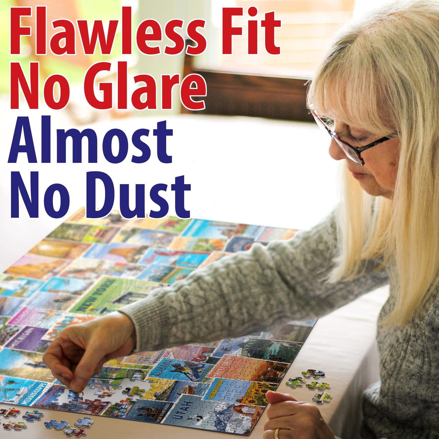 Funwares US States Puzzle, 1000 Piece Jigsaw, All 50, Vintage Poster Art