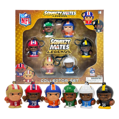 Party Animal SqueezyMates NFL Football Gift Set, 6 Slow Rise Squishy Toys