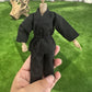1/12 Action Figure Clothes,Taekwondo Uniform Outfits for 6 inch Male Action Figures,6 inch Miniature Karate Suit (Black)