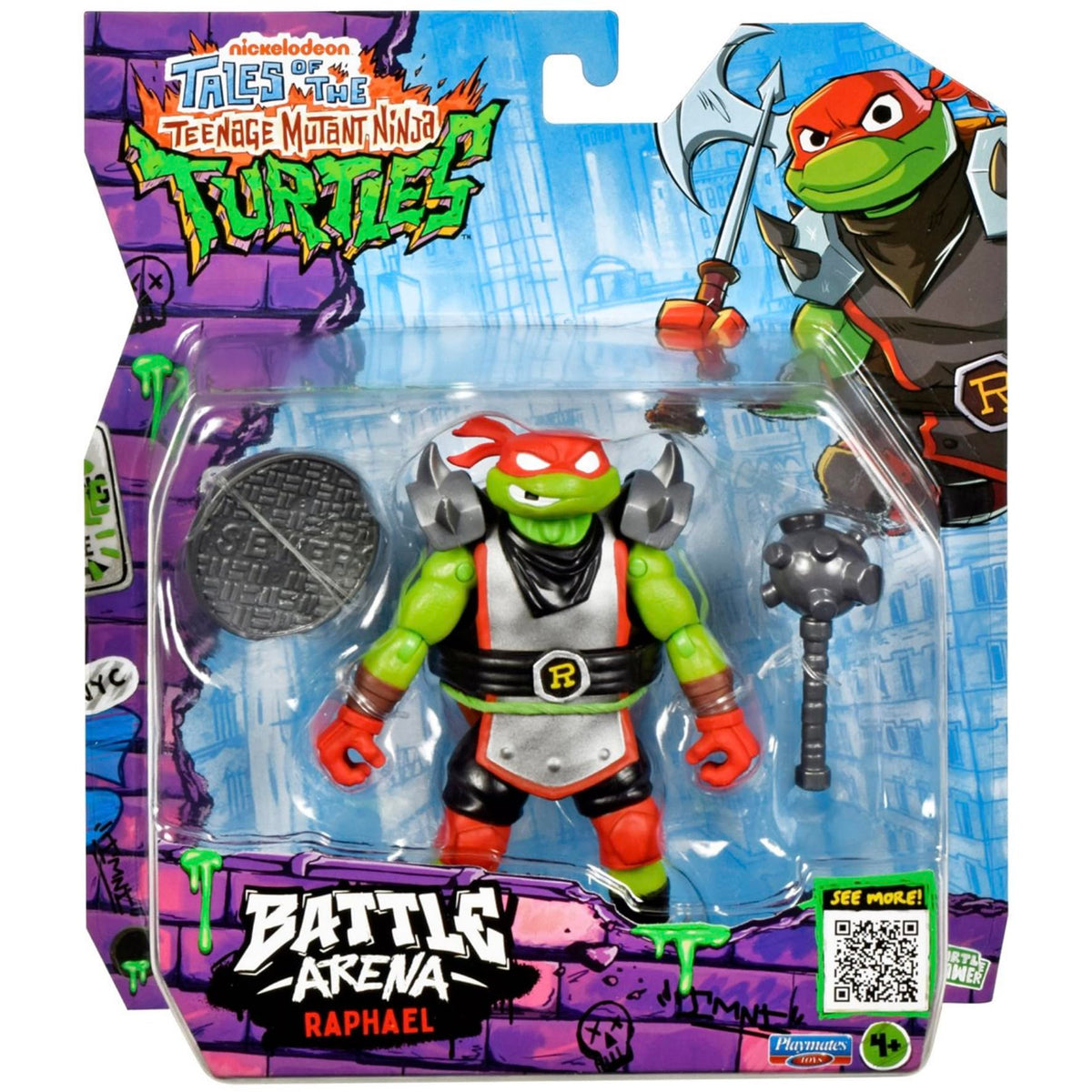 Tales of the Teenage Mutant Ninja Turtles TMNT Battle Arena Action Figure (Raphael, Tales of the Teenage Mutant Ninja Turtles TMNT Battle Arena