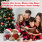 Made By Aliens Christmas Duffy Teddy Bear Stuffed Animal - Adorable Xmas Plush Toy with Hat and Scarf - Soft and Cuddly Winter Companion for Kids
