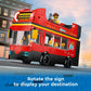 LEGO City Red Double-Decker Sightseeing Bus Toy Vehicle Set, Birthday Gift for 7 Year Olds, for Kids, Double-Decker London Bus Toy, 5 Characters