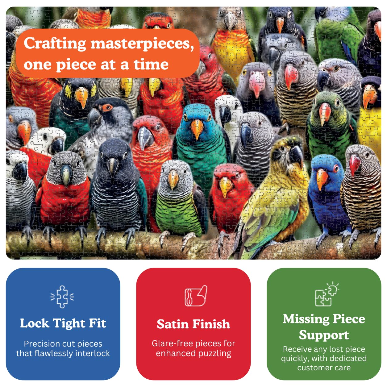 Cross & Glory | Jigsaw Puzzles for Adults | Kaleidoscope of Feathers