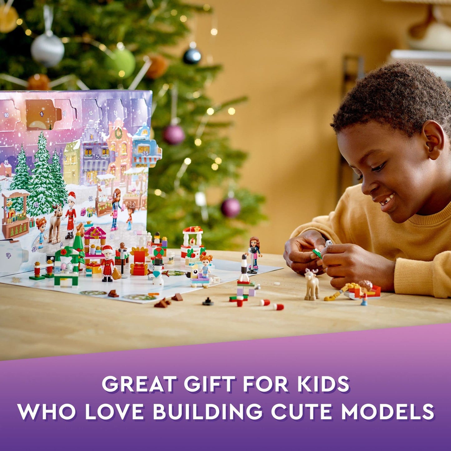 LEGO Friends 2022 Advent Calendar 41706 Building Toy Set; 24 Gifts and Holiday Toys, Including Santa’s Sleigh; for Kids, Boys and Girls, Ages 6+ (312